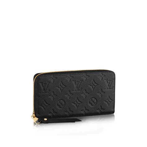 louis vuitton black zipper wallet